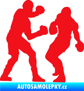 Samolepka Boxeři 001 pravá červená