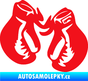 Samolepka Boxerské rukavice 001 levá červená