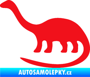 Samolepka Brontosaurus 001 levá červená