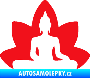 Samolepka Budha 003 pravá  červená