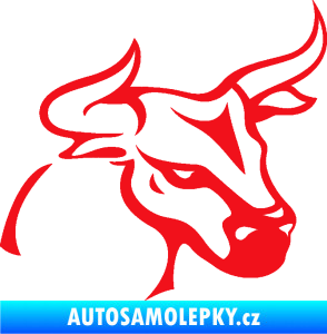 Samolepka Býk 005 pravá červená