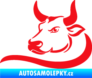 Samolepka Býk 008 levá červená