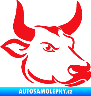 Samolepka Býk 009 pravá červená