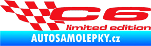 Samolepka C6 limited edition levá červená