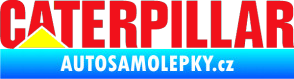 Samolepka Caterpillar - barevný červená