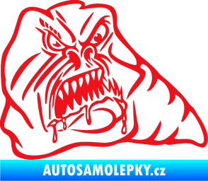 Samolepka Červ pravá červená