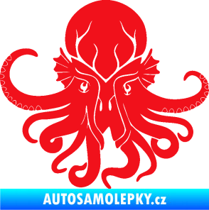 Samolepka Chobotnice 002 levá červená