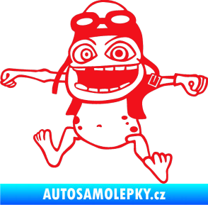 Samolepka Crazy frog levá červená