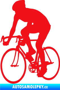 Samolepka Cyklista 001 levá červená