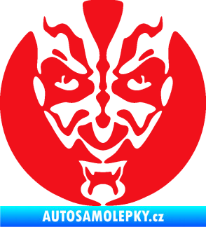 Samolepka Ďábel 001 červená