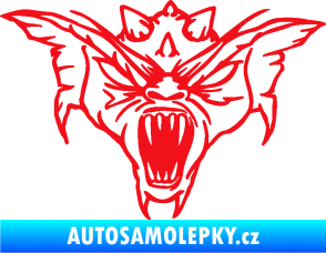 Samolepka Ďábel 003 pravá červená
