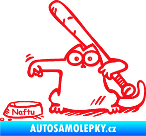 Samolepka Dolej naftu 002 levá červená