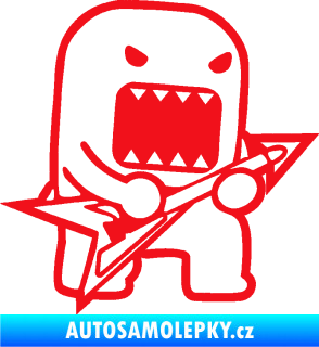 Samolepka Domo 002 pravá rocker červená