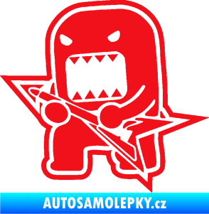 Samolepka Domo 004 levá rocker červená