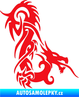 Samolepka Dragon 007 pravá červená