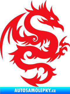 Samolepka Dragon 015 pravá červená