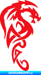 Samolepka Dragon 018 pravá červená