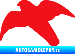 Samolepka Dravec na sklo 003 levá červená