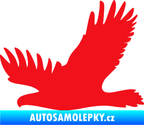 Samolepka Dravec na sklo 004 levá červená