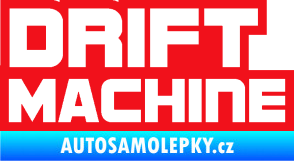 Samolepka Drift Machine nápis červená