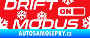Samolepka Drit mód sníh červená