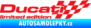 Samolepka Ducati limited edition pravá červená