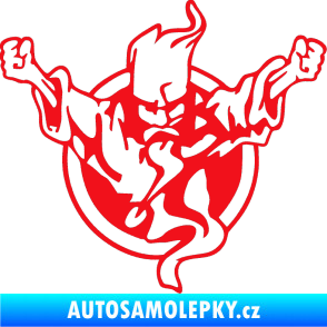 Samolepka Duch 001 pravá červená