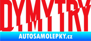 Samolepka Dymytry 001 červená