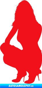 Samolepka Erotická žena 009 levá červená