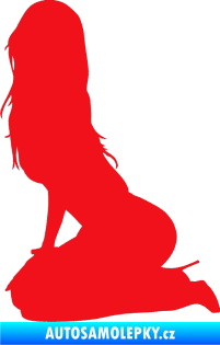 Samolepka Erotická žena 013 levá červená