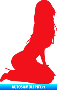 Samolepka Erotická žena 013 pravá červená