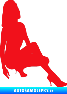 Samolepka Erotická žena 041 pravá červená