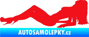 Samolepka Erotická žena 046 levá červená