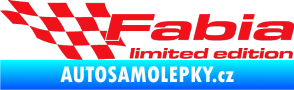 Samolepka Fabia limited edition levá červená