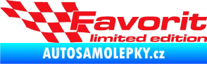 Samolepka Favorit limited edition levá červená