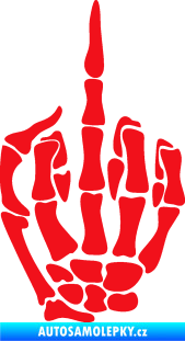 Samolepka F*ck off kostra levá červená