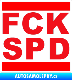 Samolepka FCK SPD červená