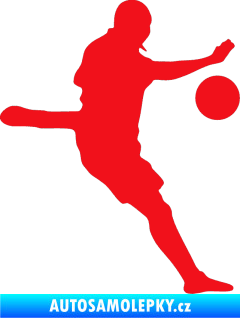 Samolepka Fotbalista 022 pravá červená