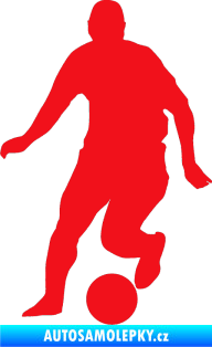Samolepka Fotbalista 046 levá červená