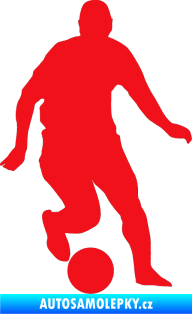 Samolepka Fotbalista 046 pravá červená