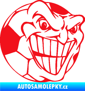 Samolepka Fotbalový míč 002 pravá červená