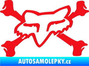 Samolepka Fox 004 červená