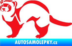 Samolepka Fretka 002 levá červená