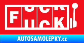 Samolepka Fuck kasino červená