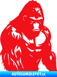 Samolepka Gorila 004 pravá červená