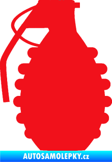 Samolepka Granát 002 levá červená