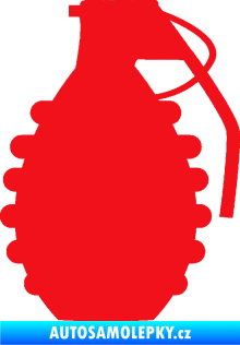 Samolepka Granát 002 pravá červená
