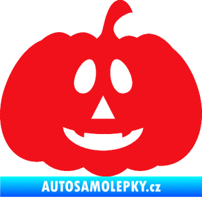 Samolepka Halloween 017 pravá dýně červená