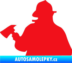 Samolepka Hasič 004 levá červená
