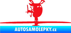 Samolepka Helikoptéra model 001 pravá červená